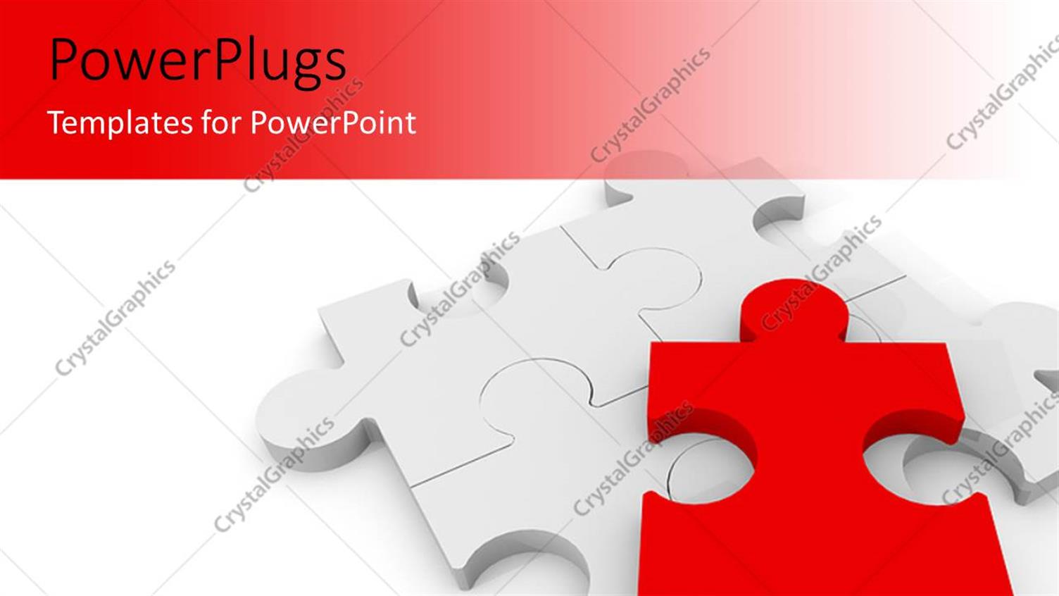 Featuring a Number of Puzzle Pieces with White Background