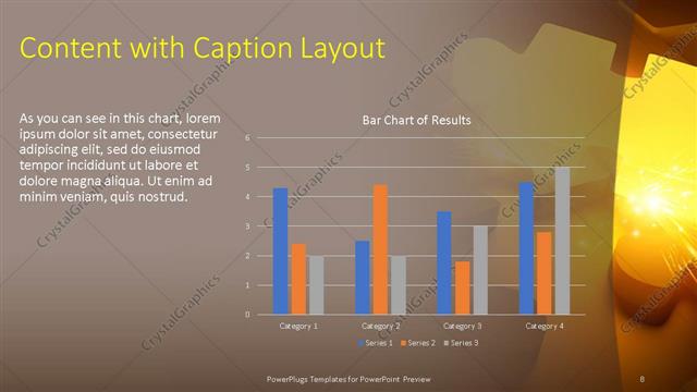 Content with Caption presentation slide layout