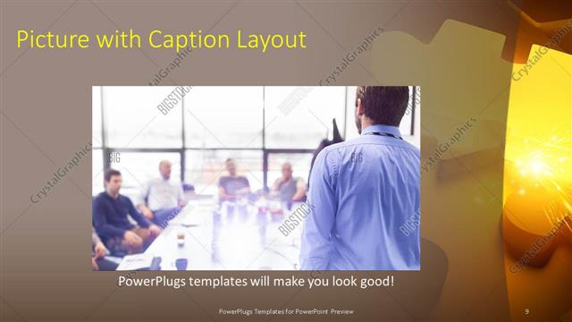 Picture with Caption presentation slide layout