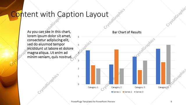 Content with Caption presentation slide layout