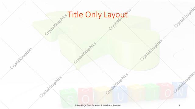 Title Only presentation slide layout