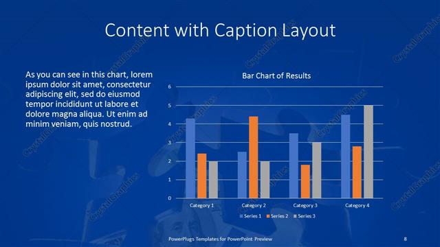 Content with Caption presentation slide layout