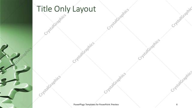 Title Only presentation slide layout