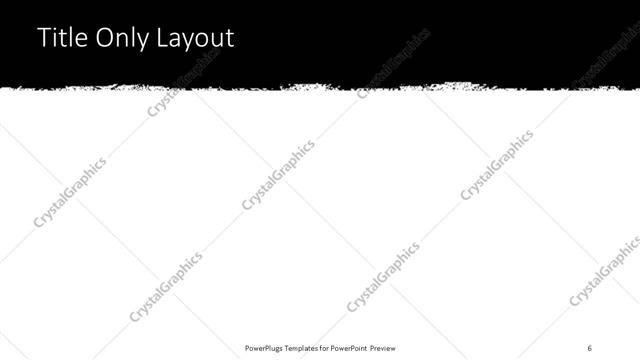 Title Only presentation slide layout