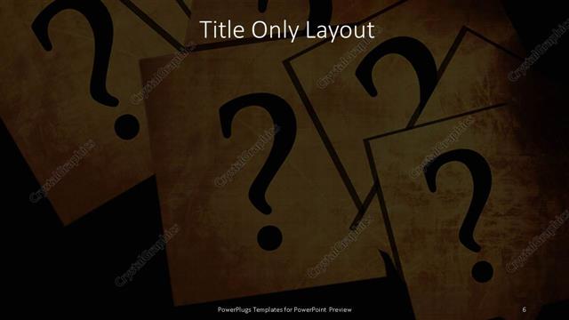 Title Only presentation slide layout