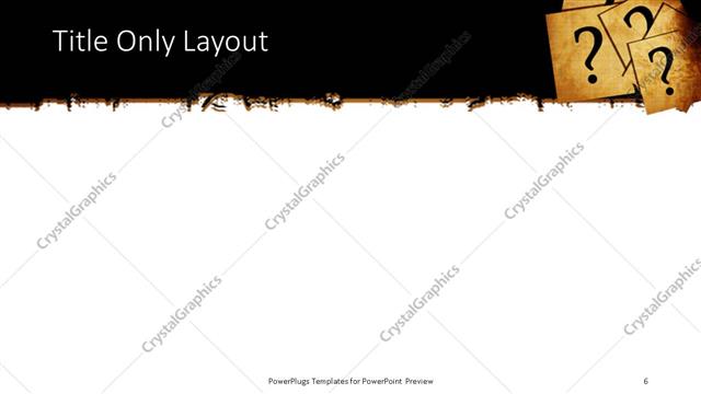 Title Only presentation slide layout