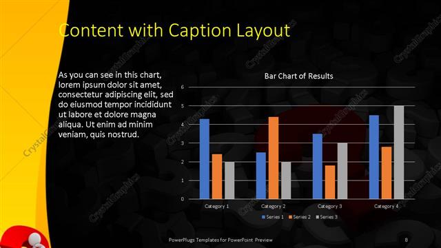 Content with Caption presentation slide layout