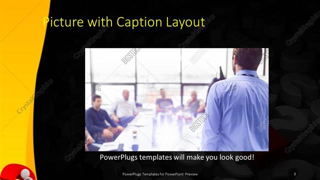 Picture with Caption presentation slide layout