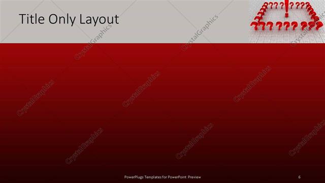 Title Only presentation slide layout