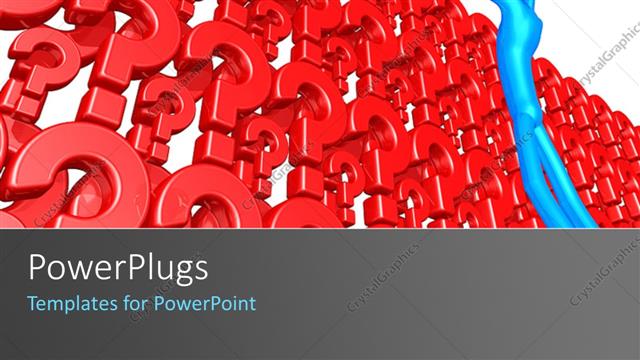  Presentation with question marks - A number of question marks with white background