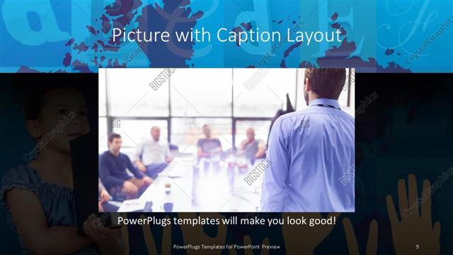 Picture with Caption presentation slide layout