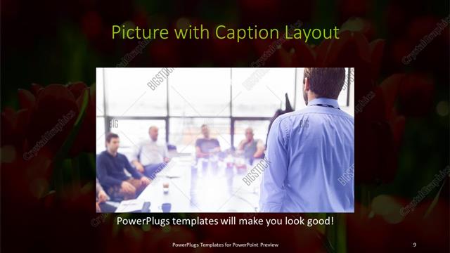 Picture with Caption presentation slide layout
