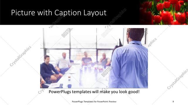 Picture with Caption presentation slide layout