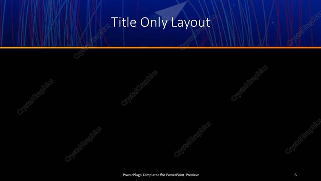 Title Only presentation slide layout