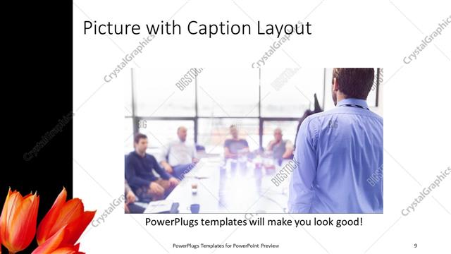 Picture with Caption presentation slide layout