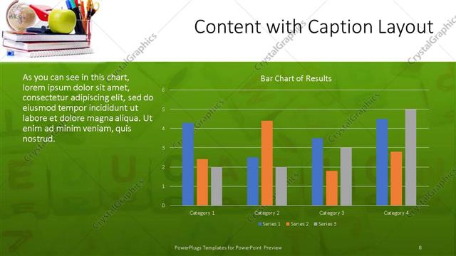 Content with Caption presentation slide layout