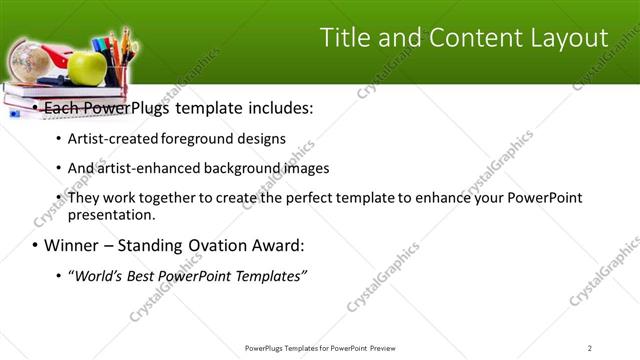 Title and Content presentation slide layout