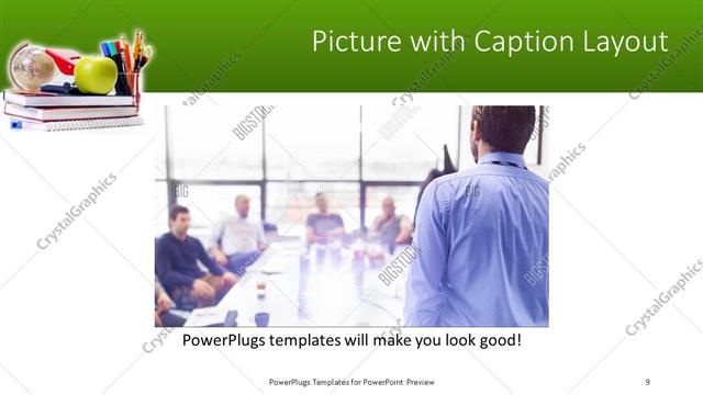 Picture with Caption presentation slide layout
