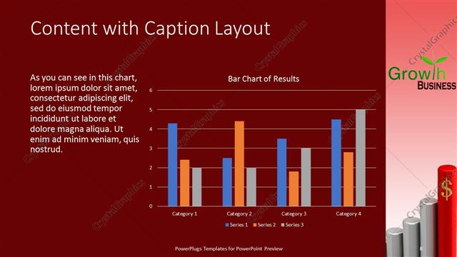 Content with Caption presentation slide layout