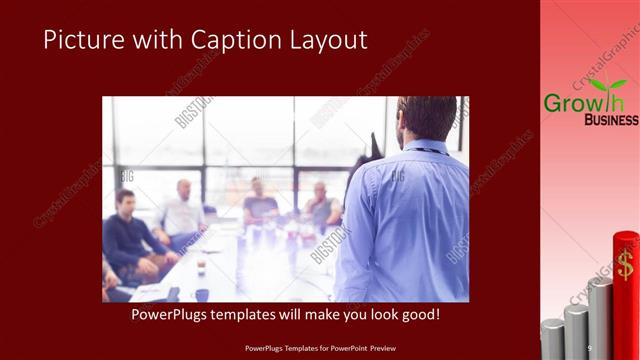 Picture with Caption presentation slide layout