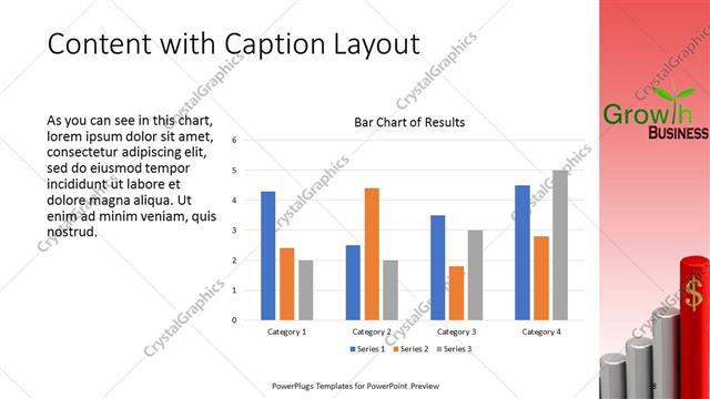 Content with Caption presentation slide layout