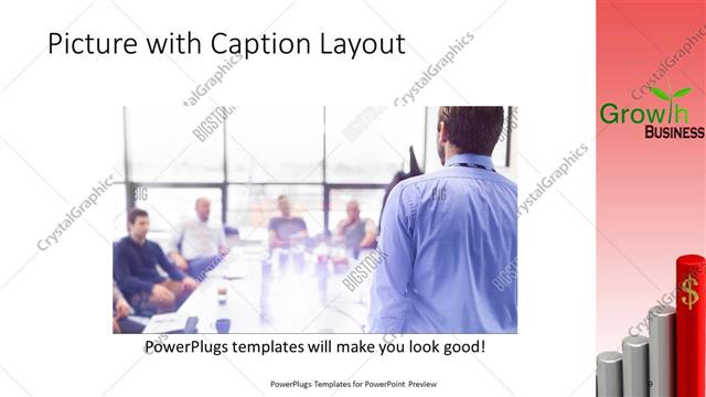 Picture with Caption presentation slide layout