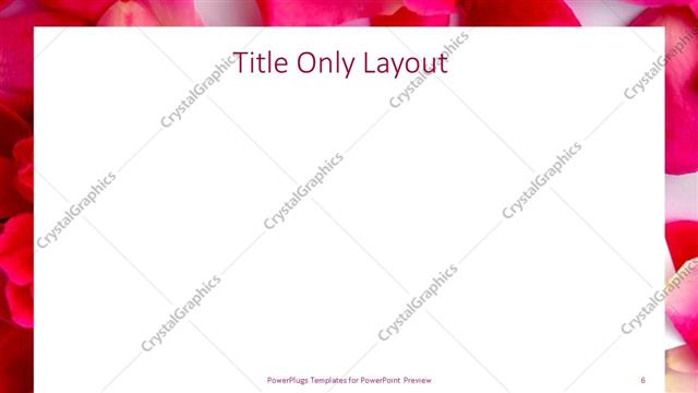 Title Only presentation slide layout