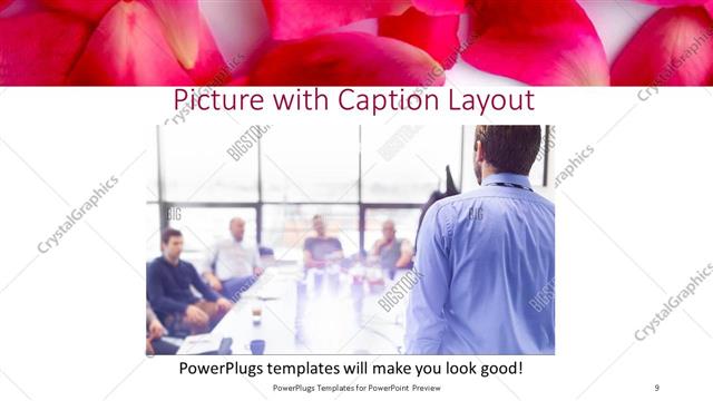 Picture with Caption presentation slide layout