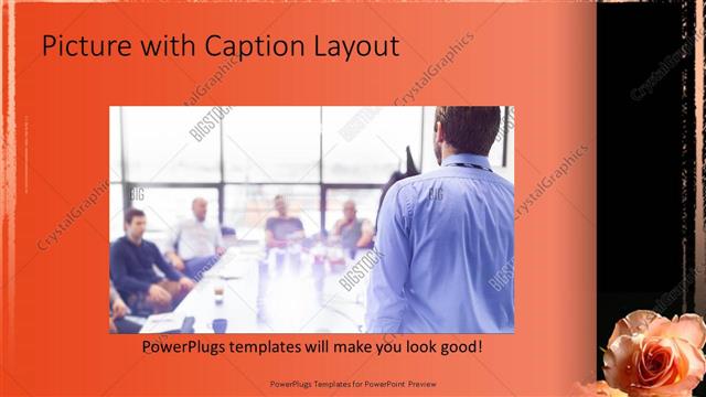 Picture with Caption presentation slide layout
