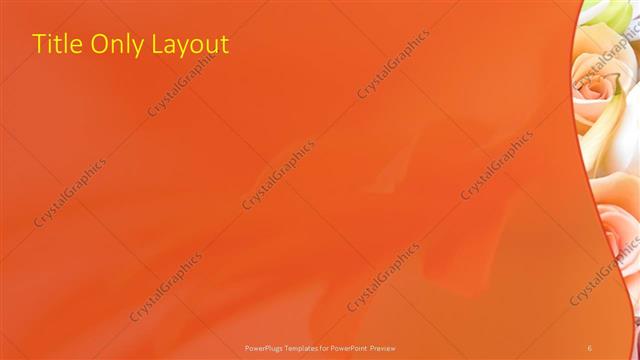 Title Only presentation slide layout