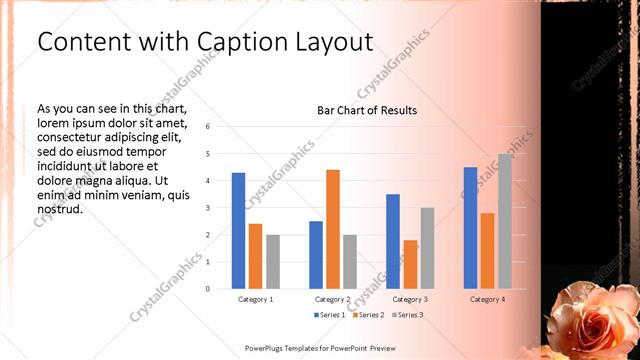 Content with Caption presentation slide layout