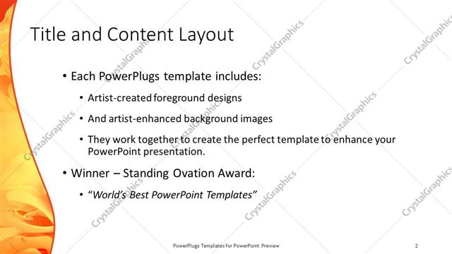 Title and Content presentation slide layout