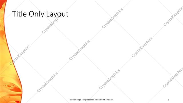 Title Only presentation slide layout