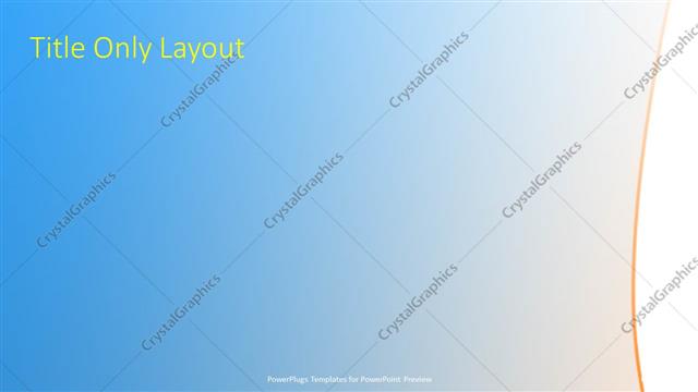 Title Only presentation slide layout