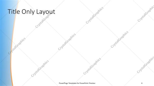 Title Only presentation slide layout