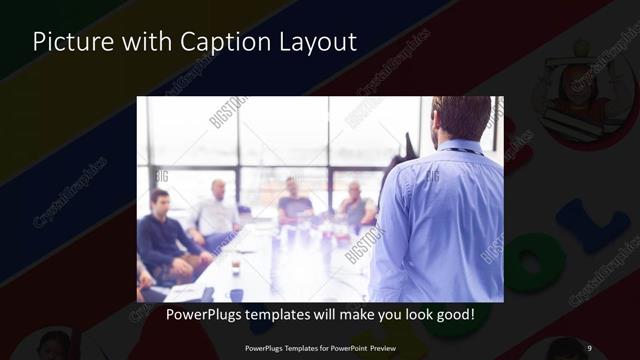 Picture with Caption presentation slide layout