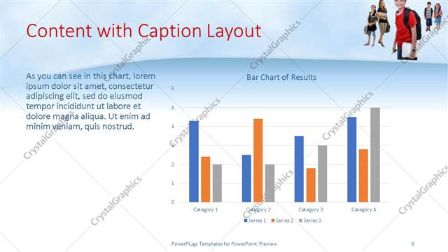Content with Caption presentation slide layout