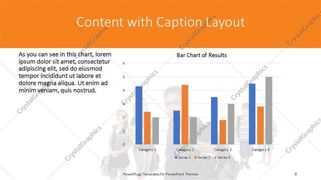 Content with Caption presentation slide layout