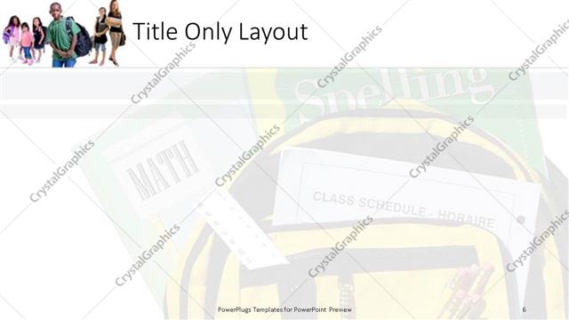 Title Only presentation slide layout