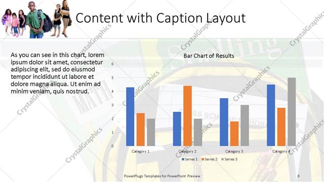 Content with Caption presentation slide layout
