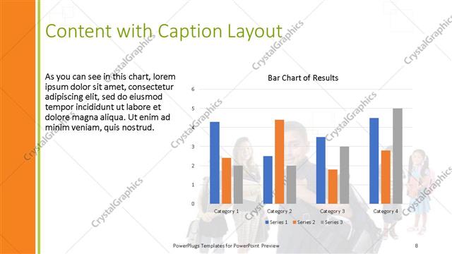 Content with Caption presentation slide layout