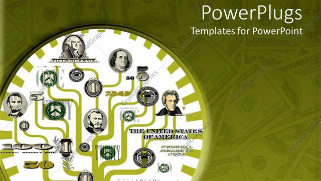  Presentation with money notes - A number of scientist together with dollar notes in the background