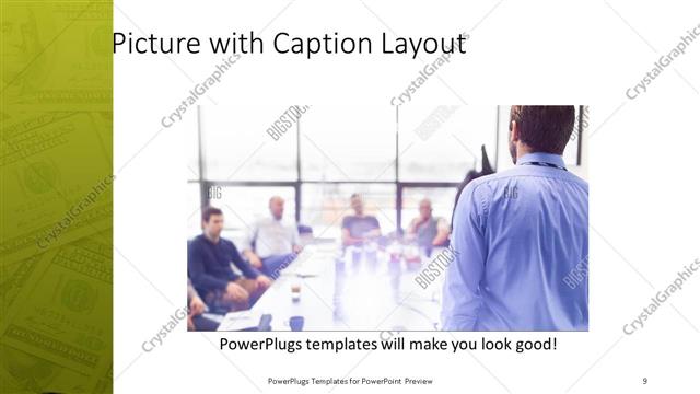 Picture with Caption presentation slide layout