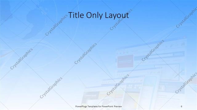 Title Only presentation slide layout