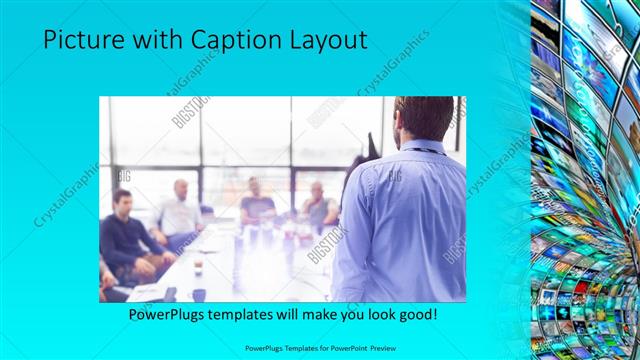 Picture with Caption presentation slide layout