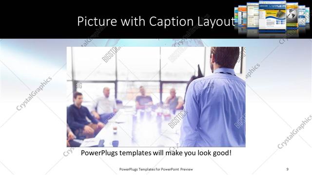 Picture with Caption presentation slide layout
