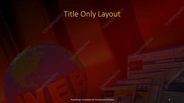 Title Only presentation slide layout