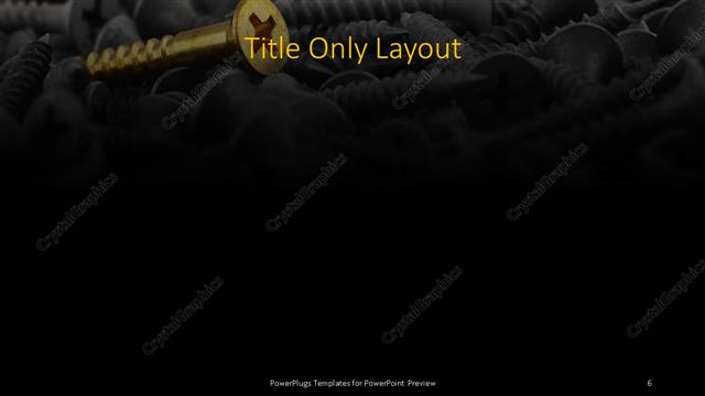 Title Only presentation slide layout