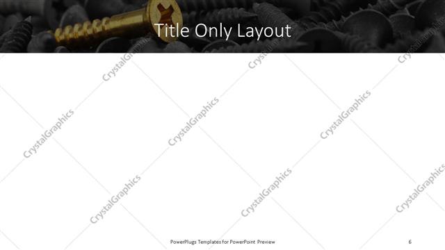 Title Only presentation slide layout