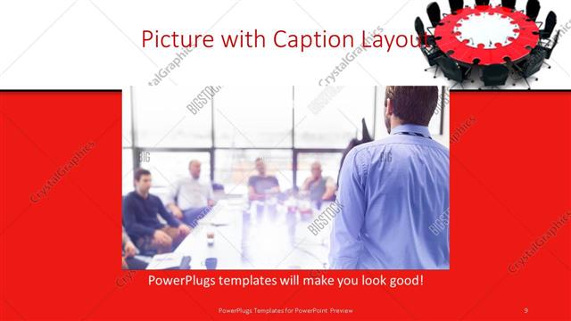 Picture with Caption presentation slide layout